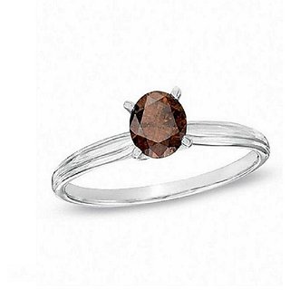                       Natural & Unheated Stone Hessonite Stone 6.5 Ratti Silver Ring by CEYLONMINE                                              