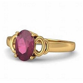                       6 Ratti Hessonite Gold Plated Ring Astrological Stone by CEYLONMINE                                              