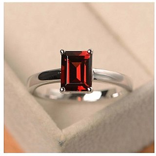Hessonite  ADJUSTABLE 6.25 Carat  silver Ring By CEYLONMINE