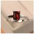 Hessonite  ADJUSTABLE 6.25 Carat  silver Ring By CEYLONMINE