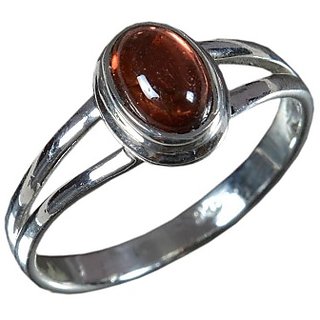 Hessonite Natural & Unheated Stone  7.25 Ratti Gold Ring by CEYLONMINE