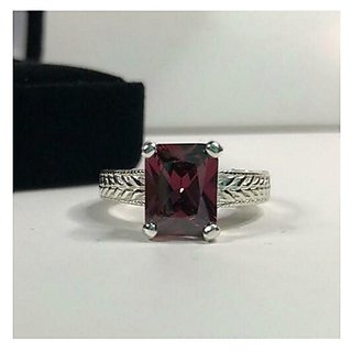                       Natural Hessonite stone 11 ratti silver ring By CEYLONMINE                                              