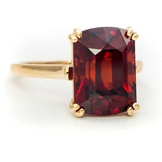                       Hessonite 11.5 Ratti 100% Original Gemstone Asthdhatu Gold Plated Ring By CEYLONMINE                                              