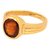 100% Original Hessonite Stone Lab Certified Stone 10.25 Ratti Gold Plated Ring by CEYLONMINE