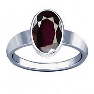                       8.5 Carat 100 Original Certified Stone Hessonite Silver Ring By CEYLONMINE                                              