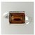 12.25 Carat IGI Lab Certified Hessonite(Gomed) Stone Silver Ring by CEYLONMINE