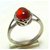 12.5 Carat 100 Original Certified Stone Hessonite silver Ring By CEYLONMINE