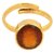 Natural Hessonite stone 12.5 ratti Gold Plated ring By CEYLONMINE