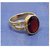 Natural Hessonite Stone Lab Certified Gold Plated 12.25 Carat Ring BY CEYLONMINE