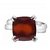 Hessonite Ring 12.25 Carat natural and Eligent Stone Silver Ring by CEYLONMINE