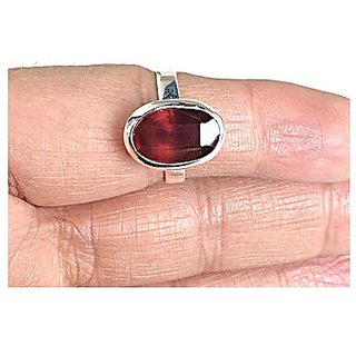                       9.25 Carat Original Certified Hessonite Silver Ring for Men & WomenBy CEYLONMINE                                              