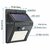 S4 Weatherproof Wireless Security Solar Motion Sensor 20 LED Wall Light for Garden, Front Door, Deck, Driveway