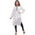 AFC Women's Printed Straight fit kurta Black  White