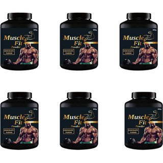 Muscle Fit Herbal Powder For Weight  Muscle Gain (500Gm Powder) Pack Of 6