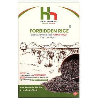 Health Menu Forbidden Black Rice Chakhao from Manipur