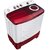 Samsung 8.5 Kg Semi-Automatic 5 Star Top Loading Washing Machine (WT85R4200RR/TL, Light Grey, Red Lid (Transparent), Hex