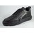 casual shoes bluepop black zip fashion for men with black TPR sole
