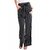 Stretchable Designer Plain Casual Wear Palazzo Pant for Women's - Free Size Waist 28-34 (Striped)