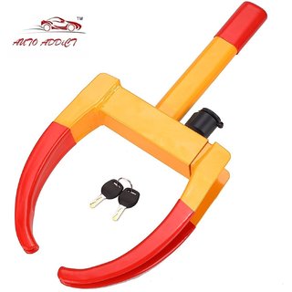 Lyellfe Heavy Duty Trailer Wheel Lock - Adjustable Tire Clamp Boot For Anti-Theft On Cars, Trucks, SUVs, RV 9 thumbnail image
