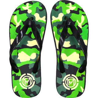 Camo Print Green Thong Strap Flip Flops  Slippers F89
