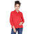 Elizy Women Red Plain Rayon Shirt