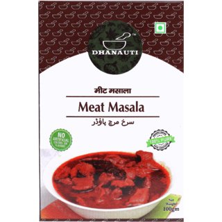Dhanauti Meet Masala 1Kg ,Get Free 100gm Pink salt (Pack of 11)