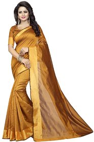 Urantex Women's Banarasi Cotton Silk Saree with Blouse Piece
