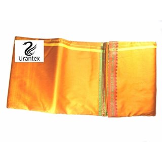                       Urantex Silk Dhoti With Shawl for Pooja Shop                                              