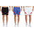 MRD UNISEX RUNNING  SPORTS SHORTS COMBO WITH ZIPPER POCKETS (FREE SIZE WAIST 28 to 34 INCH) (PACK of 3)