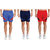 MRD UNISEX RUNNING  SPORTS SHORTS COMBO WITH ZIPPER POCKETS (FREE SIZE WAIST 28 to 34 INCH) (PACK of 3)