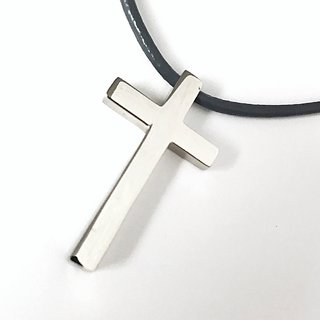                       CEYLONMINE-Jesus Cross Pendant Sterling Silver Original Stone.                                              