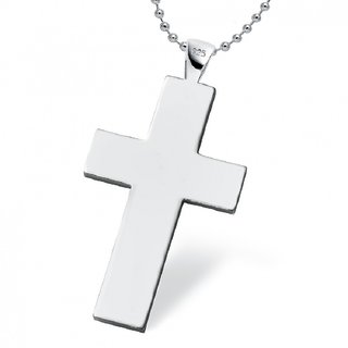                       CEYLONMINE-Silver plating Pandent Jesus Cross without chain Only Pendant                                              