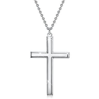 CEYLONMINE-Original Silver Plating Pendant Jesus Cross Pendant Without Chain CEYLONMINE-Original Silver Plating Pendant Jesus Cross Pendant Without Chain