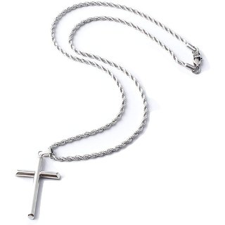                       CEYLONMINE-Silver Jesus Cross pendant without chain                                              