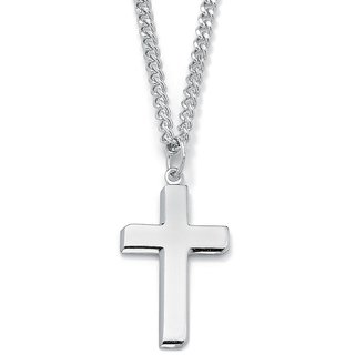 CEYLONMINE-Original Stone Silver Plating Jesus Cross Pendant Without Chain CEYLONMINE-Original Stone Silver Plating Jesus Cross Pendant Without Chain