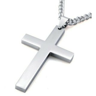                       CEYLONMINE-Original Silver Plating Jesus Cross Pendant Without Chain                                              
