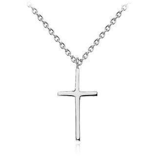                       CEYLONMINE-Jesus Cross Pendant Silver pendant without chain For unisex                                              