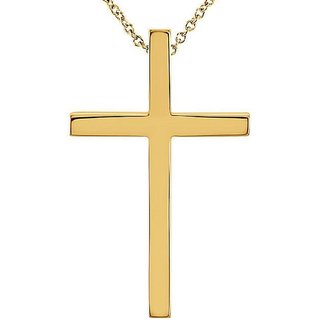                       CEYLONMINE-Gold Plating pendant without chain good loocking jesus cross pendant for unisex                                              