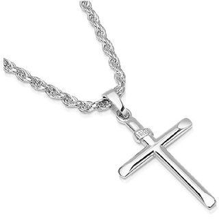 CEYLONMINE-Silver plating Jesus Cross Pandent without chain CEYLONMINE-Silver plating Jesus Cross Pandent without chain