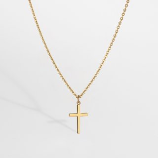                       CEYLONMINE-Real Jesus Cross Pendant Without Chain Gold Plating                                              