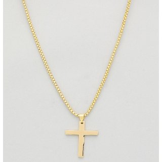 CEYLONMINE-Original Gold Plating Jesus Cross Pendant Without Chain CEYLONMINE-Original Gold Plating Jesus Cross Pendant Without Chain