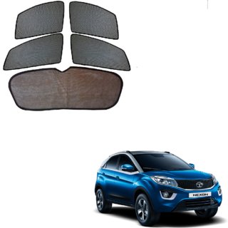 Auto Addict Car Half Magnetic Sunshades Curtain With Dicky Set of 5 Pcs For Tata Nexon