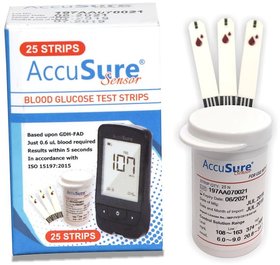 AccuSure Sensor 25 Strip pack only ( Expiry AUG 2022)