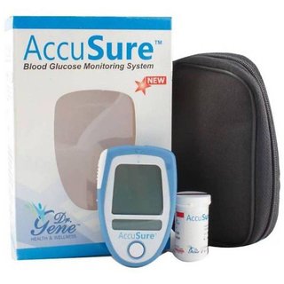 Accusure Glucose Monitor with 25 Strips ( STRIPS Exp  Aug 2022)