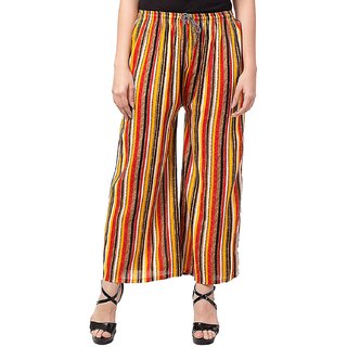                       Riya Rayon Free Size Printed Palazzo Pant or trouser only on 299                                              