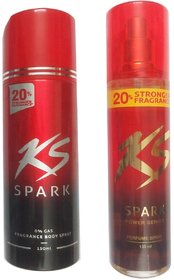 Kama Sutra  Spark Fragrance Body Spray (150 ml) + Kama Sutra Spark Power Series Perfume Spray (135 ml) ( Pack Of 2 )