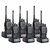 Artek BF-888S BF888S Rechargeable Long Range Walkie Talkie 16 Channels Two Way Radio with earpiece (3 Pairs), Black