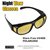BIKE MOTORCYCLE CAR RIDING HD WrapNight Vision Glasses Best Price Real Night Club Glasses Perfect Night Driving Glasses (AS PER SEEN ON TV)