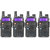 Artek UV 5R UV-5R Walkie Talkie with FM Radio, LED Torch, 5-10km (Line of Sight)  1800mAh Battery - 4 Pcs