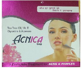 Acnica Acne  Pimples Soap Pack of -8